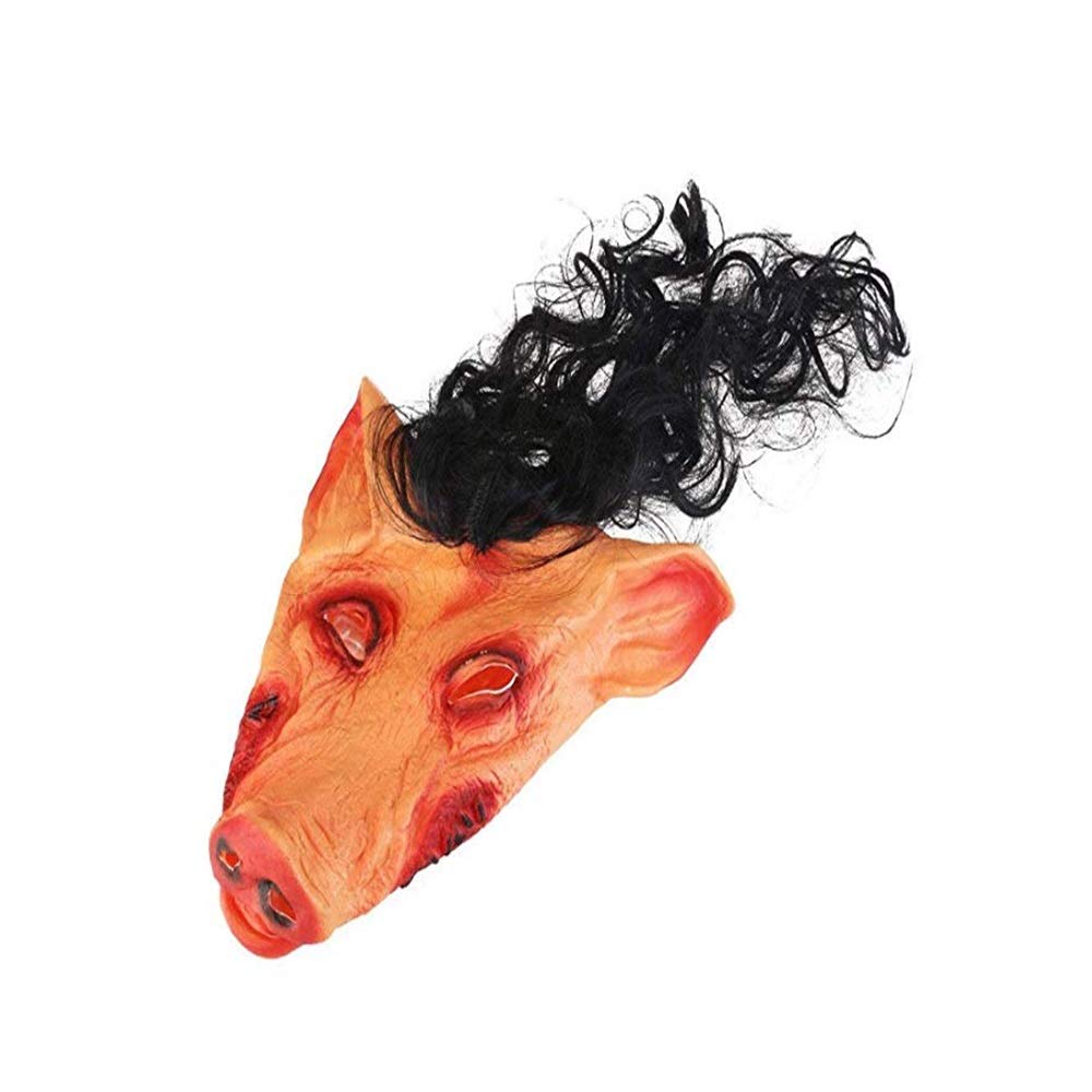 Amazon.co.jp: 恐怖 マスク ホラー本物の豚マスクホラーマスク